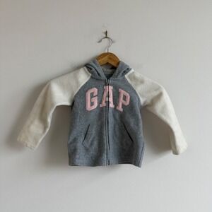 Vintage 90s BabyGap Fleece Logo Hoodie Size 3T
